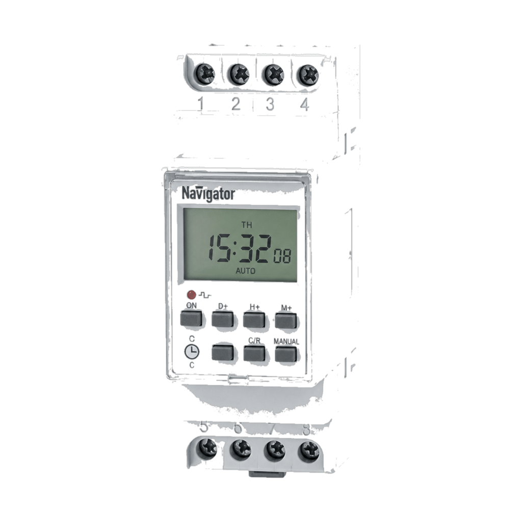Navigator Таймер NTR-E-D01-GR на DIN-рейку электрон. 61559