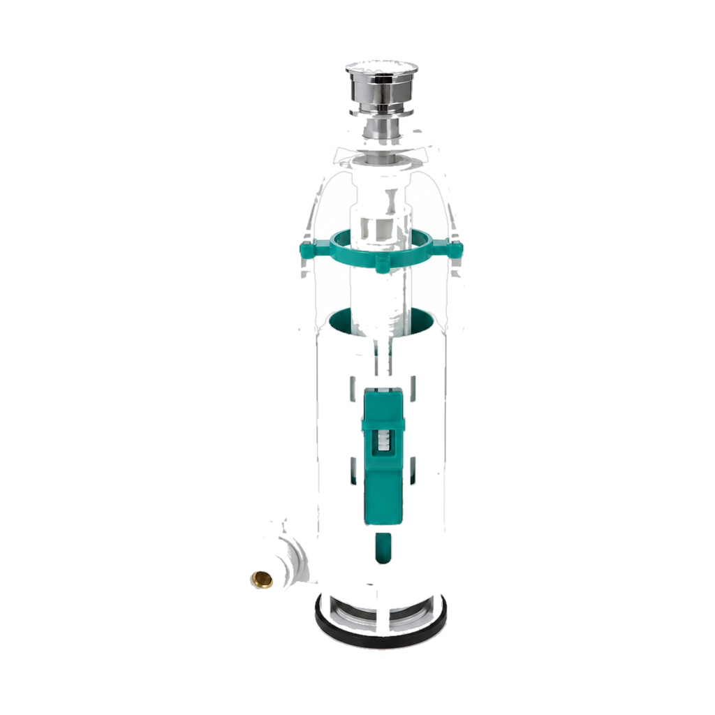 Двухуровневая водосливная арматура нижний подвод Тип А, круглая резинка IDDIS F012400-01K